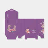 パーソナライズされた永遠に感謝するピンクの牡丹結婚の フェイバーボックス (折り畳みなし)