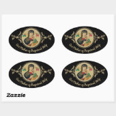 パーソナライズされた永遠の母救済は 楕円形シール (シート)