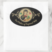 パーソナライズされた永遠の母救済は 楕円形シール (バッグ)