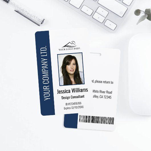 パーソナライズされた法人社員青ID バッジ