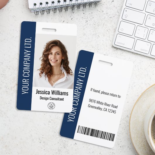パーソナライズされた法人社員青ID バッジ