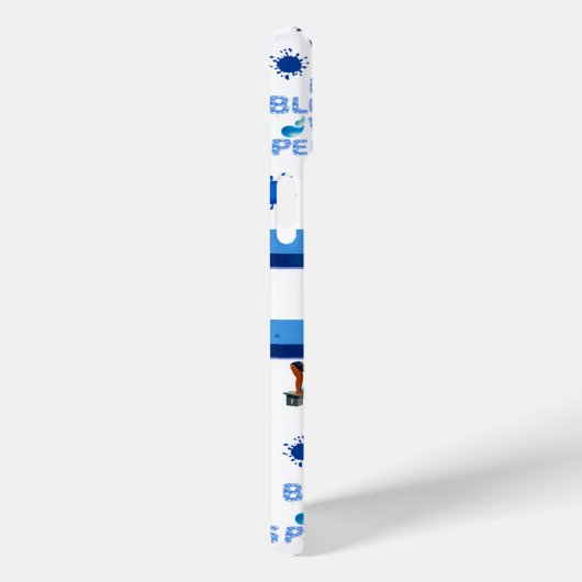 パーソナライズされた泳ぐ人の単語iPhoneケース Case-Mate iPhoneケース (裏面 / 右)