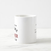 パーソナライズされた泳ぐ人 コーヒーマグカップ (中央)