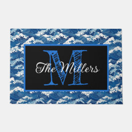 パーソナライズされた海波 ドアマット