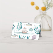 パーソナライズされた海航海のテーマ プレイスカード (裏面)