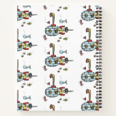 パーソナライズされた海軍潜水艦水中 ノートブック (裏面)