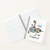 パーソナライズされた海軍潜水艦水中 ノートブック (内部)