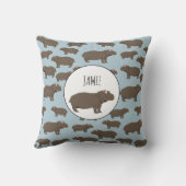 パーソナライズされた海馬の柄 クッション (裏面)