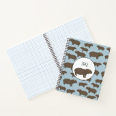パーソナライズされた海馬の柄 ノートブック (内部)