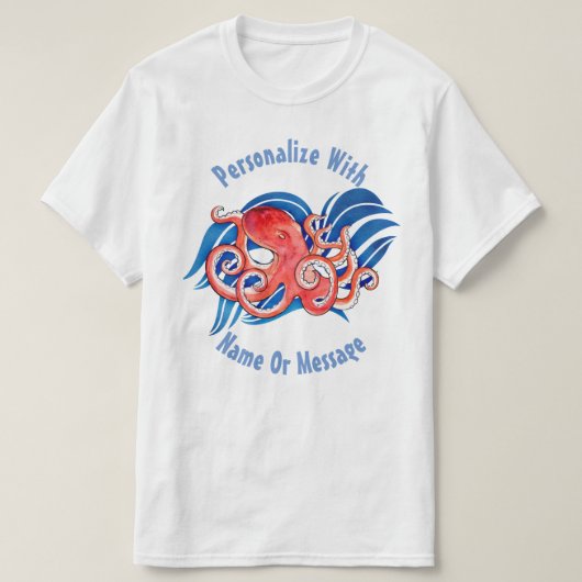 パーソナライズされた海 Tシャツ (デザイン正面)