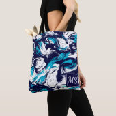 パーソナライズされた深い海プリント トートバッグ (クローズアップ)