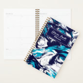 パーソナライズされた深い海プリント プランナー手帳 (ディスプレー)