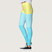 パーソナライズされた混色ストライプ レギンス (左)
