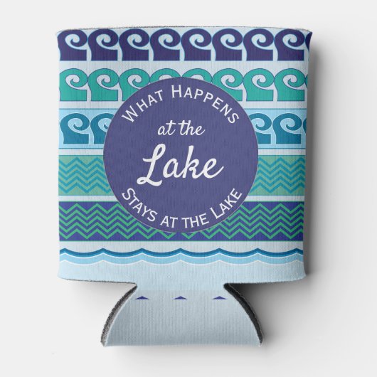 「パーソナライズされた湖で何が起こるか」 缶クーラー (正面)