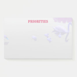 パーソナライズされた湖の白鳥 ポストイット