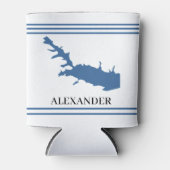 パーソナライズされた湖の矢印 缶クーラー (正面)