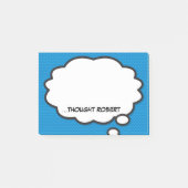 パーソナライズされた漫画おもしろい本のバ考えブル ポストイット (正面)