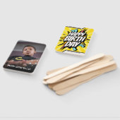 パーソナライズされた漫画ハッピーバースデーファン顔 ハンドファン (組立なし)