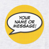 パーソナライズされた漫画ブックアポップ・アートのートスピーチバブル ラベル (デザイン2)