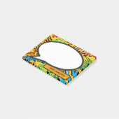 パーソナライズされた漫画ブック音声バブルおもしろい ポストイット (アングル)