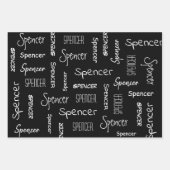 パーソナライズされた漫画書 ラッピングペーパーシート (正面3)