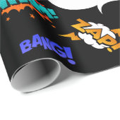 パーソナライズされた漫画誕生日 ラッピングペーパー (ロールコーナー)