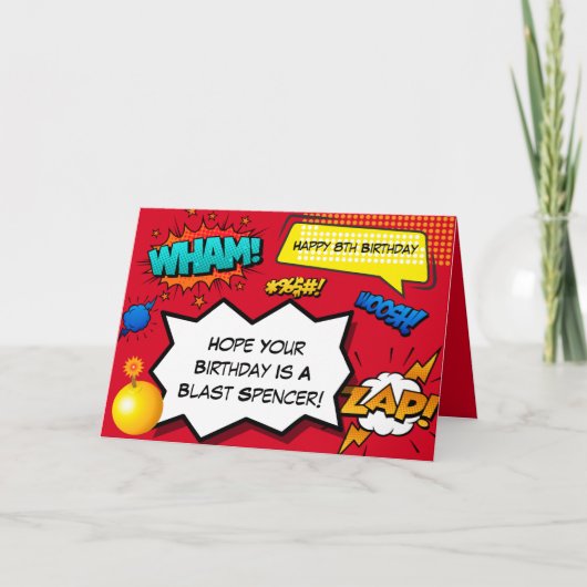 パーソナライズされた漫画 カード (正面)