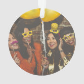 パーソナライズされた漬物オーナメントカスタム年 オーナメント (裏面)