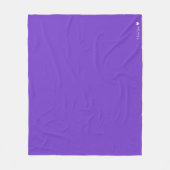 パーソナライズされた無地の色 フリースブランケット (正面)