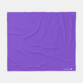 パーソナライズされた無地の色 フリースブランケット (正面(横))