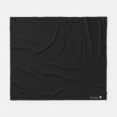 パーソナライズされた無地の色 フリースブランケット (正面(横))