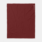 パーソナライズされた無地の色 フリースブランケット (正面)