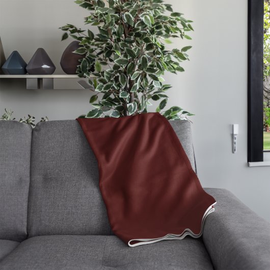 パーソナライズされた無地の色 フリースブランケット