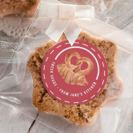 パーソナライズされた焼いたGoods from My Kitchen ラウンドシール