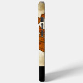 パーソナライズされた焼きオレンジアンティークスクロール作業 Case-Mate iPhoneケース (裏面 / 左)