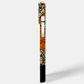 パーソナライズされた焼きオレンジアンティークスクロール作業 Case-Mate iPhoneケース (裏面 / 左)