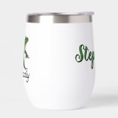 パーソナライズされた熱狂するカエルのレディーカエルの恋人の贈り物 (左面)