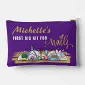 パーソナライズされた爪、 ネイルアクセサリーバッグ用救急箱 アクセサリーポーチ (裏面)