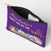 パーソナライズされた爪、 ネイルアクセサリーバッグ用救急箱 アクセサリーポーチ (見開き)