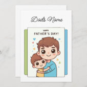 パーソナライズされた父と息子 シーズンカード (正面/裏面)