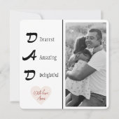 パーソナライズされた父の日のカードメッセージ シーズンカード (正面)