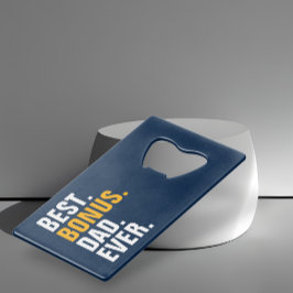 パーソナライズされた父の日最高ののパパ クレジットカード栓抜き