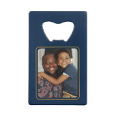 パーソナライズされた父の日最高ののパパ クレジットカード栓抜き (裏面)