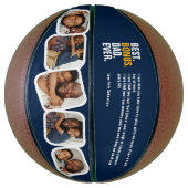 パーソナライズされた父の日最高ののパパ バスケットボール (縦)