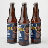 パーソナライズされた父の日最高ののパパ ビールラベル (ボトル)