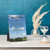 パーソナライズされた父の日 フォトプラーク (側面)