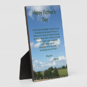 パーソナライズされた父の日 フォトプラーク (側面)