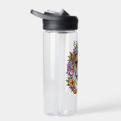 パーソナライズされた牛とお洒落花 ウォーターボトル (右面)