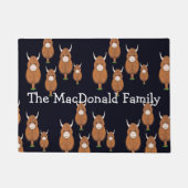 パーソナライズされた牛 ドアマット (正面)