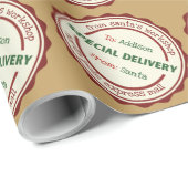 パーソナライズされた特産サンタ工房 ラッピングペーパー (ロールコーナー)